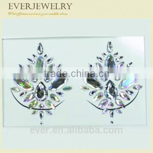 2017 Newest Body, Eye, Face Jewels Tattoo Sticker thumbnail-4