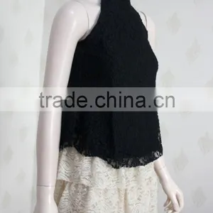 Sexy Lace Back Cross Tank Top New Design Crow Top thumbnail-3