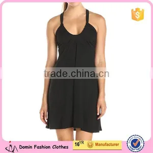 Latest Summer Women's Spaghetti Strap Empire Knit Dress thumbnail-1