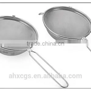 Excellent Quality Stainless Steel Strainer With Long Handle and 2 Ear thumbnail-1