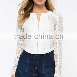 2016 Best Selling New Style Women Lace Jacket Wholesale thumbnail-1