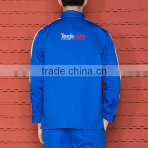 Custom High Quality Unisex Long Sleeve Royal Blue Workwear thumbnail-4