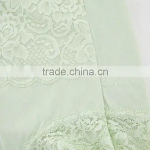 Custom Light Green 95% Cotton 5% Spandex With Lace Sexy Fancy Woman Underwear thumbnail-5