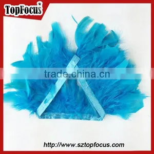 Green Trimming Fringe for DIY Cloth Synthetic Wholesale Turkey Feathers thumbnail-4