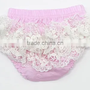Cute Pink Childrens Toddlers Baby Underwear Girls Infant Diaper Covers Lace Kids Diaper Cover thumbnail-3