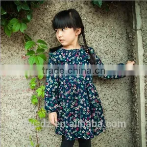 Winter Kids Frozen Dress Modern Dress for Cute Girls Small Floral Skirt thumbnail-1