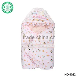 Hot Sale Lovely Design Super Soft Cotton Print Embroidery Quilted Baby Sleeping Bag thumbnail-1