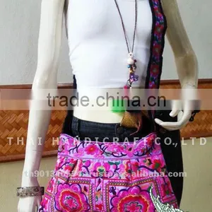 Thai Embroidered HMONG Hill Tribe Shoulder Bag Cross Body Bag thumbnail-1