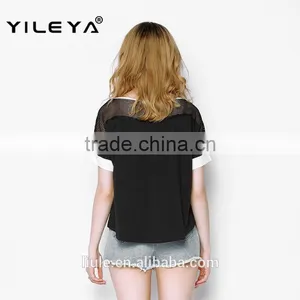 Latest High Fashion Summer Free Pattern Printed Ladies Black Foreign t Shirts, Ladies Cotton t Shirts, Overseas t Shirts thumbnail-2