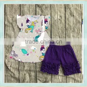 2017 Thailand Clothes Wholesale American Kids Clothes Children Girls Halloween Boutique Outfit thumbnail-1
