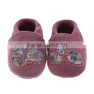 Embroidesy 100% Cow Leather Moccasins for Babies thumbnail-1