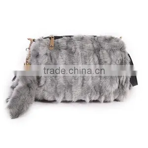 Winter Cute China Manufacturer Rabbit Fur Handbags With Low Price thumbnail-5