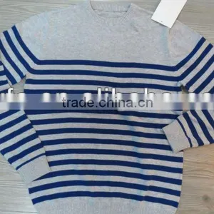 Sailor Patch Style 100% Cotton Pullover Knitted Sweater thumbnail-1