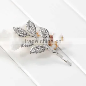 New Fashion Hair Clips Leaf Silver Tone 6.7cm - 6.5cm X3.2cm thumbnail-2