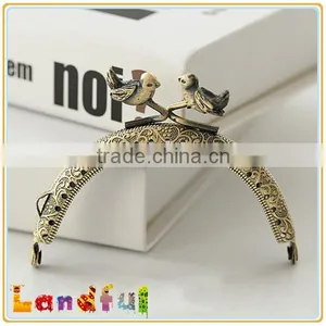 Wholesale Bird Head Kiss Lock Handicraft Supplies Metal Purse Frames thumbnail-1