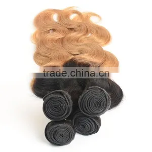 Factory Direct Wholesale Paypal Accept Fast Shipping 1b/27 Two Tone Hair Weave thumbnail-2