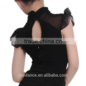 2016 New Child Kid Samba Tango Elegant Dance Dress Girls High Neck Performance Latin Dance Skirt Suit thumbnail-3