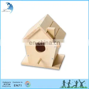 Christmas Gifts Custom Preschool Wooden Montessori Material Toy House Toy Model Houses thumbnail-1