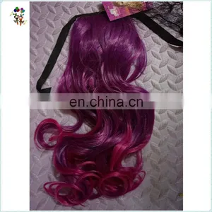 Womens Cosplay Fancy Dress Red Sexy Long Curly Ponytail Hair Extensions HPC-0139 thumbnail-5