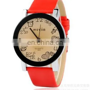 Creative Personality Minimalist Leather Normal Watch Men And Women Couple Watch Smart Electronics Casual Watches thumbnail-2
