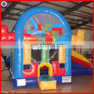 Popular Commercial Bouncer, Air Bouncer Inflatable Trampoline With Slide for Kids thumbnail-1