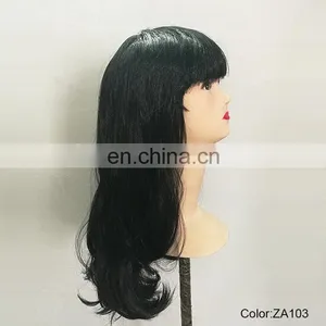 Synthetic Long Wigs With Bangs for Party P-W212 thumbnail-2