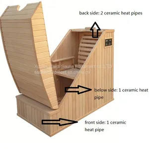 Mini Portable Home Sauna Steam & Far Infrared Sauna Room Slimming Full Body Detox Therapy Spa Sauna thumbnail-2