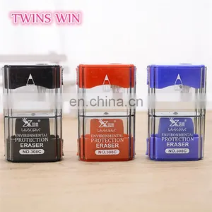Europe 2018 Newest Creative School Stationery Product Wholesale Cheap Nice Colored Plastic Pencil Sharpener Free Samples thumbnail-2