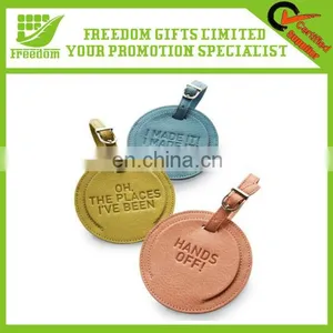 Custom Fashion Soft Leather Luggage Tag thumbnail-1