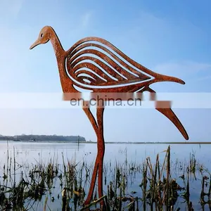 Corten Steel Birds Sculpture thumbnail-3