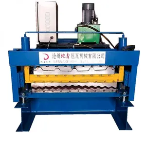 Automatic Corrugated Trapezoidal Double Sheet Roofing Tile Roll Forming Machine thumbnail-1