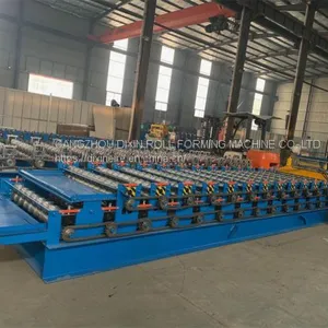 Floor Tile Double Layer Making Machine Steel Sheet Metal Roofing Rolls Forming Machine thumbnail-4