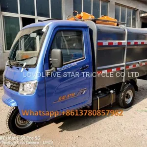 Gasoline Tricycle Cargo Loader Lovol Three Wheeler Waste Management 3CBM thumbnail-1