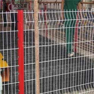 Home Outdoor Decorative Welded Wire Mesh Metal Curved Panel 3D Garden Fence thumbnail-2