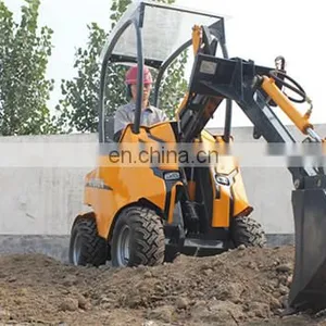 Garden Machine Mini Loader Skid Steer With Snow Plow Attachment Sbest Price Snow Blower thumbnail-7