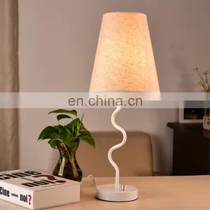 Modern Minimalist Bedside Lamp Bedroom Warm Decorative Table Lamp Wedding Creative Eye Protection Table Lamp thumbnail-3