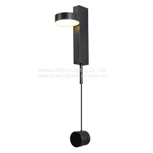 Modern Led Wall Lamp For Bedroom Bedside Lamp Wall Decoration Living Room Sconce With Switch Knob Dimming Wall Lights Gold Black thumbnail-4