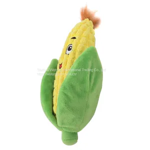 Bite Resistant Custom Interactive Corn Plush Pet Chew Squeaky Dog Toys thumbnail-3