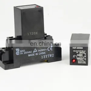 Din Rail Solid State Relay DC-AC H3F-205SN DC-DC H3FD-X05SN 5A Out Put 5-24VDC 100-220V AC thumbnail-2