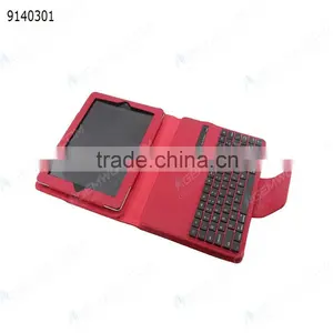 Bluetooth Keyboard for IPad2/3/4,red Removable Plastic Keyboard With Synthetic Leather Case thumbnail-4