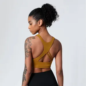 Wholesale Gym High Impact Yoga Bra Top Fitness Women Fitness Sports Bra Sexy Sports Bra thumbnail-5