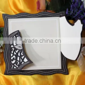 2016 Highest Quality Luxury Laser Cutting Wooden Wedding Invitation Cards thumbnail-3