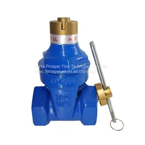 Bronze Forged Thread Ductile Iron Brass Water Lockable Gate Valve thumbnail-1