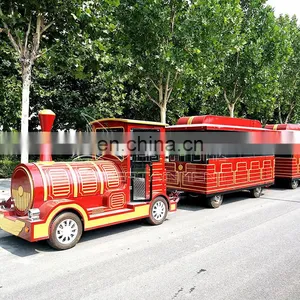 High Quality Large Attraction Park Equipment Trackless Train Ride On Sale thumbnail-5