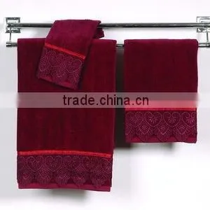 3PCS Hot Sale Wholesale Jacquard Towel Set Made In China thumbnail-1