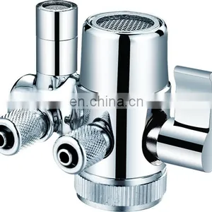 PATENT 1/4 Water Splitter Valve 3 Infall and 3 Way Out Diverter Valve thumbnail-1