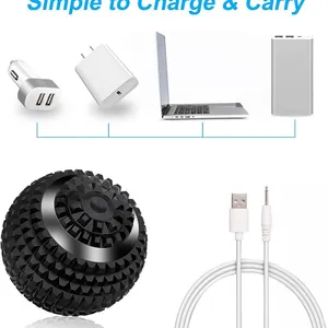 OEM Factory CE ROHS USB Rechargeable Electronic Massage Ball, Body Release Massager Foot Shoulder Roller Ball thumbnail-3