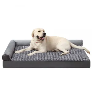Meow Love Fall/Winter Pet Mat Soft Removable Washable Rose Velvet Nest for Cats & Big Dogs Anti-Bite Dog Bed With Foam Cushion thumbnail-1