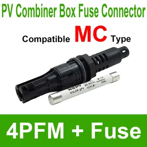 Fireproof Flame Retardant NSPV Solar Combiner Box Inverter Panel Type Fuse Connectors Series thumbnail-1