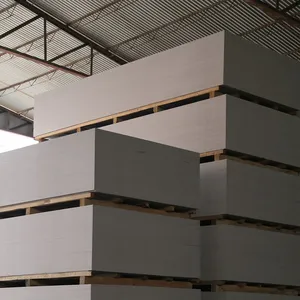 External Wall Cladding 1200x2400mm Cement Fiber Board Fireproof High Density Cement Board thumbnail-1